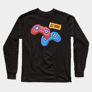 Ez Win Game Controllers Perfect Gamer Gift Long Sleeve T-Shirt